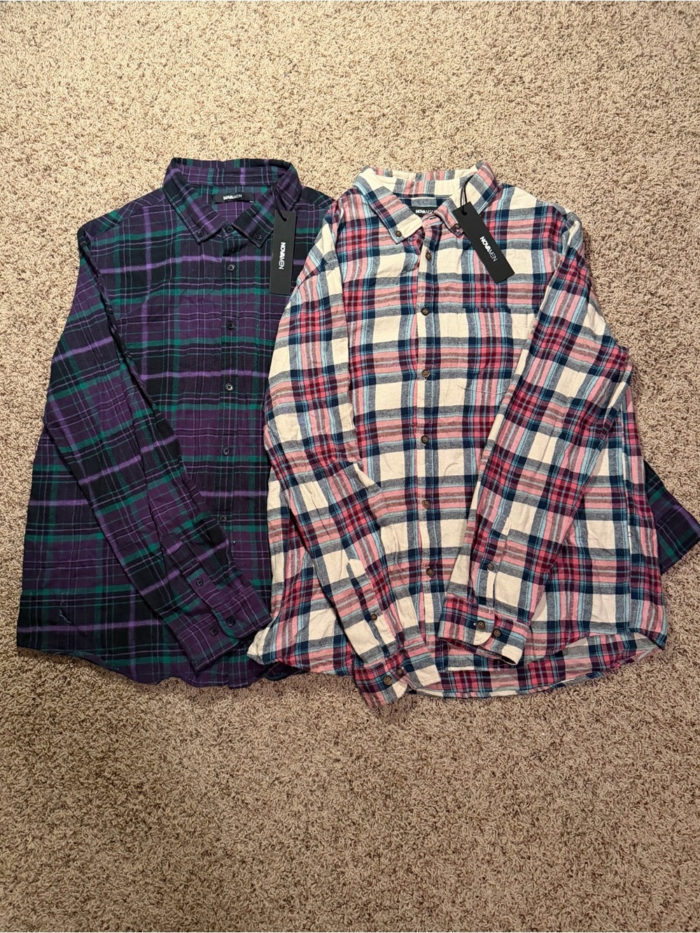NOVAMEN Brand new Men’s medium 2p flannel bundle
